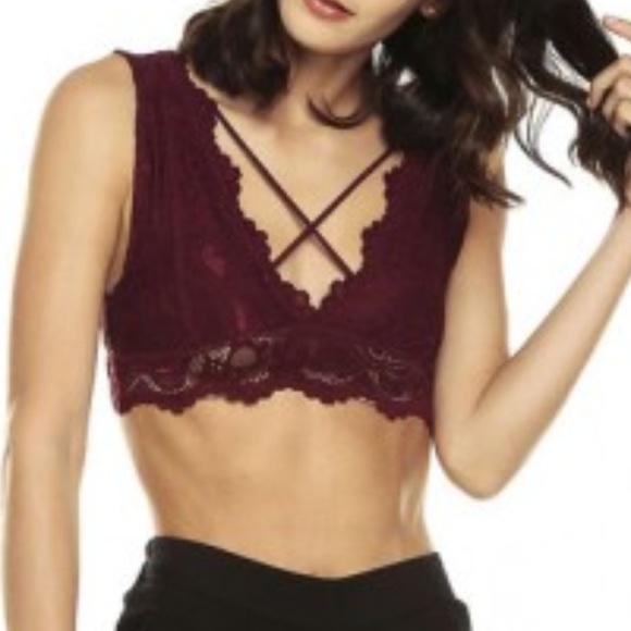 Other - LACE BURGUNDY BRALETTE